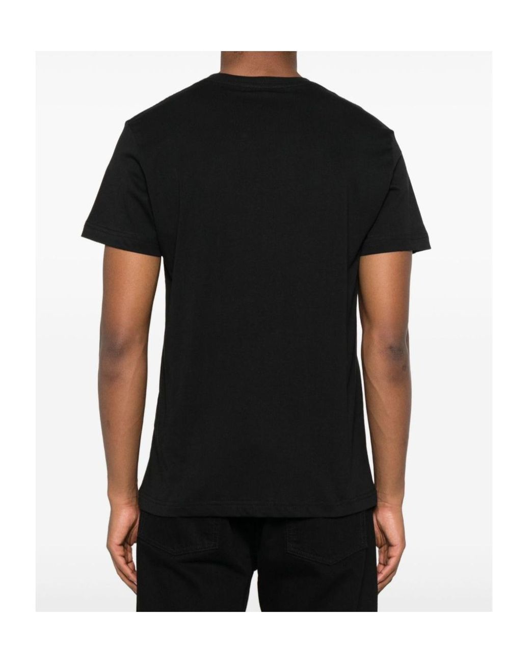 Versace Jeans Black Logo-Print T-Shirt for men