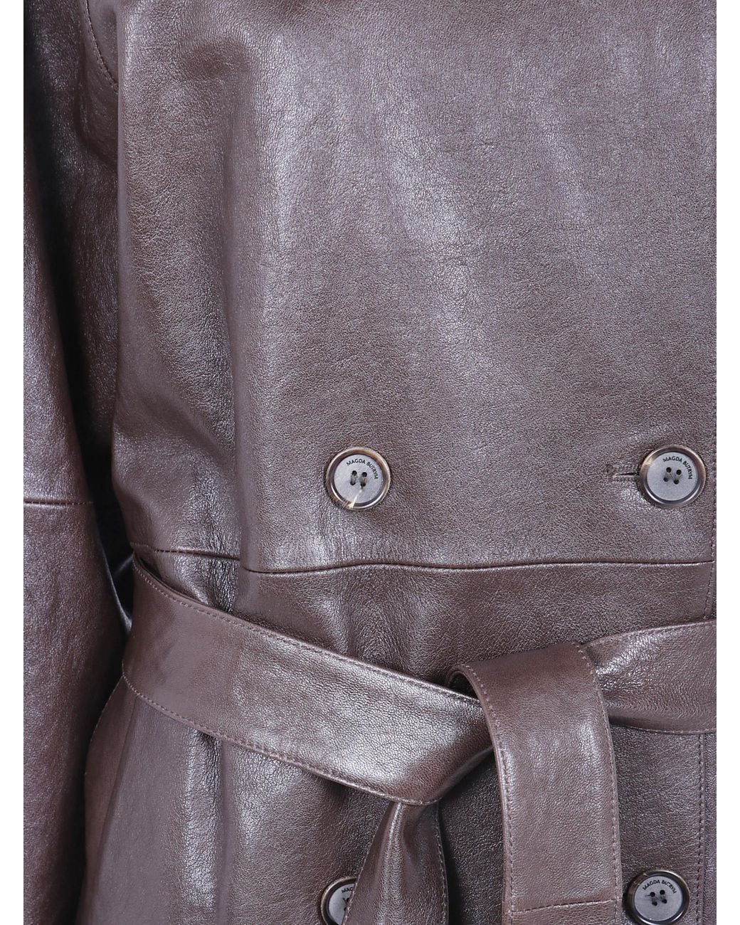 Magda Butrym Purple Belted Coat