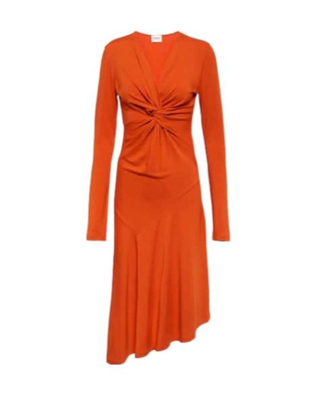 Isabel Marant Orange Lania Jersey Midi Dress