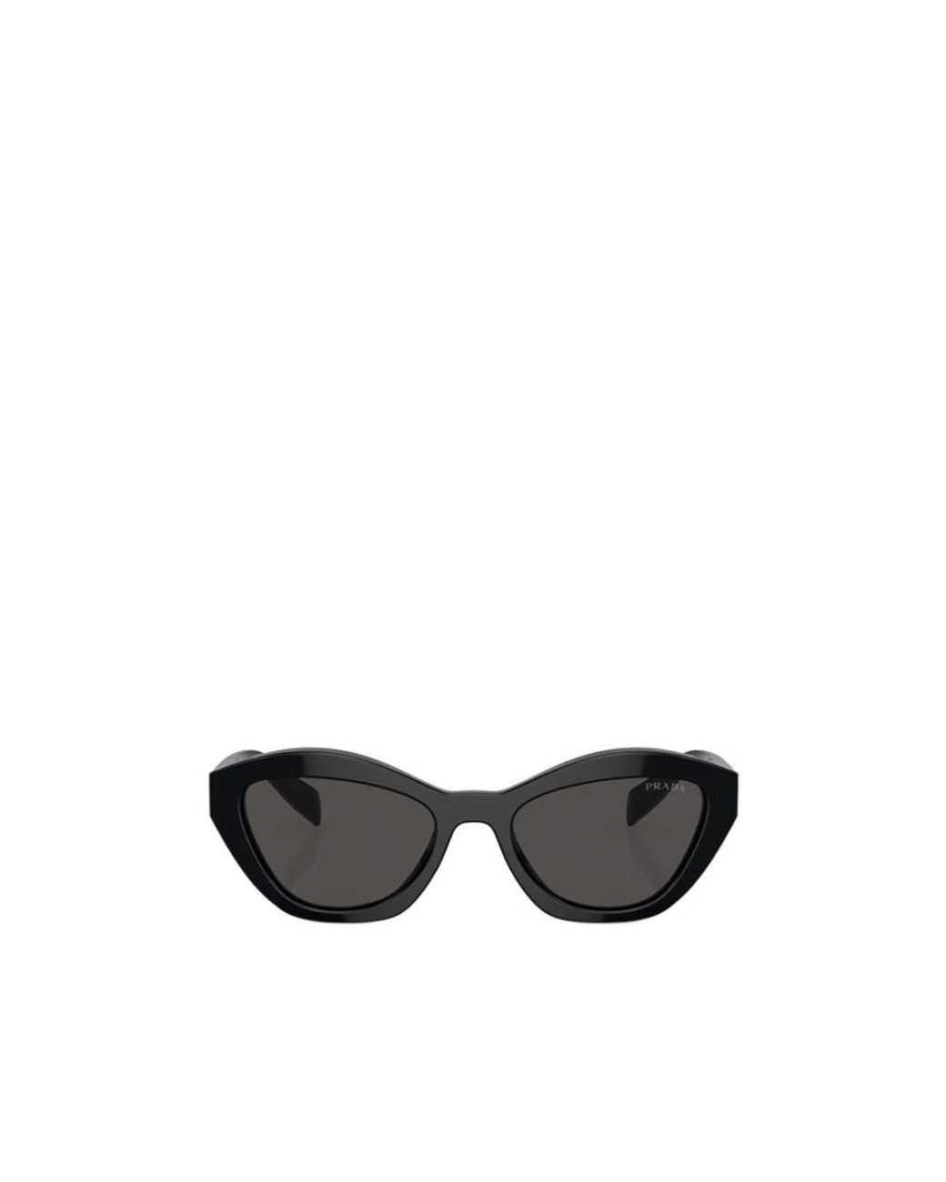 Prada White Eyewear Butterfly Frame Sunglasses