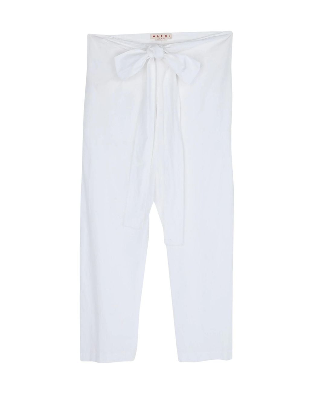 Marni White Casual Trousers
