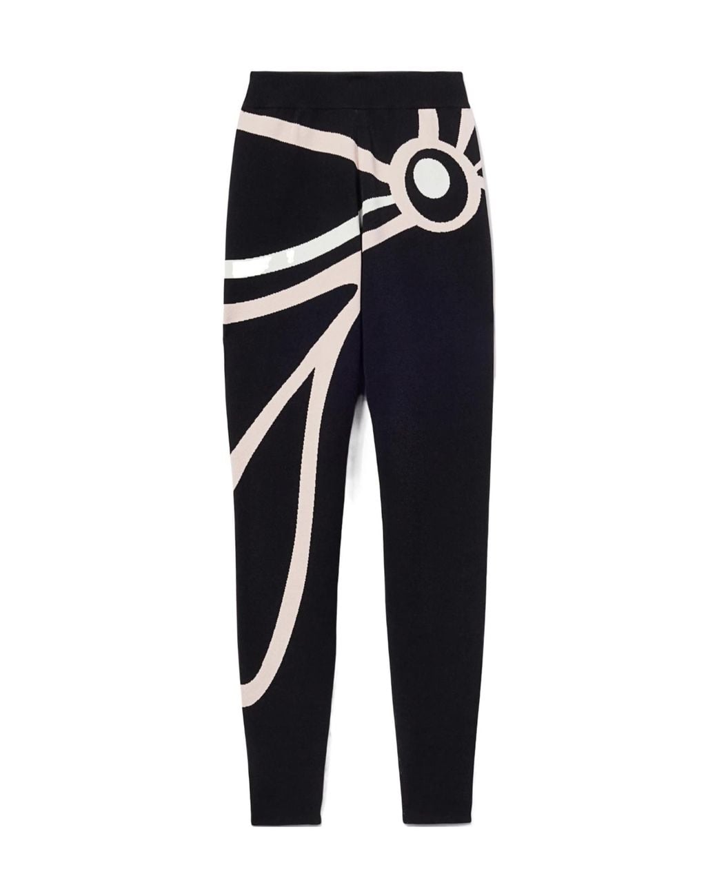 Emilio Pucci Blue Marmo-Jacquard Leggigns