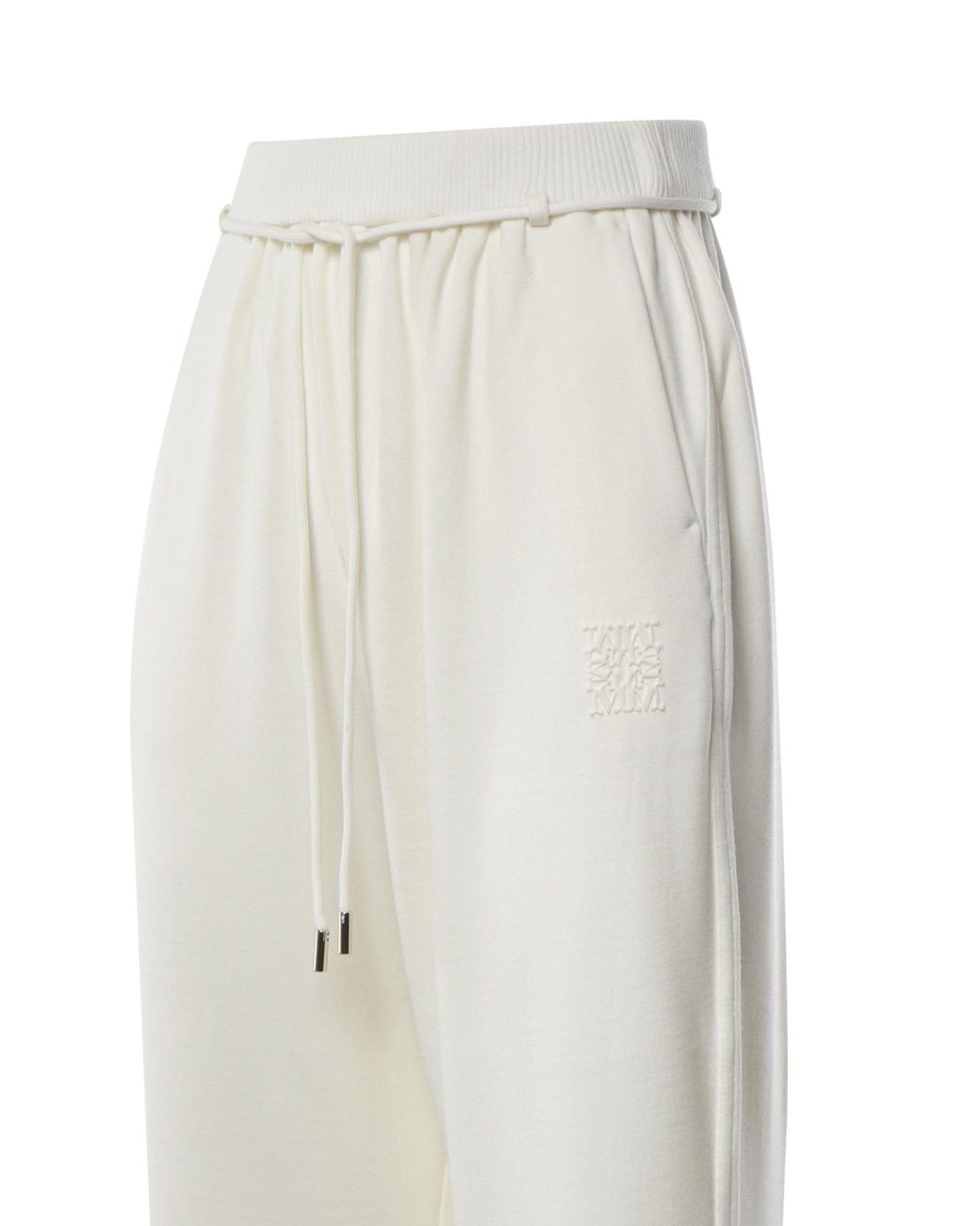 Max Mara Gray Logo Drawstring Pants