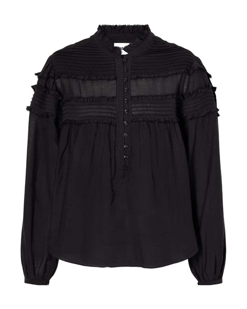 Isabel Marant Black Isabel Marant Étoile Doane Ruffled Blouse
