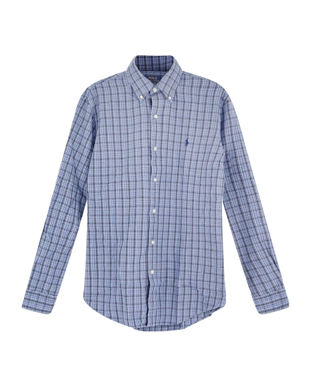 Polo Ralph Lauren Blue Madras Check Shirt for men