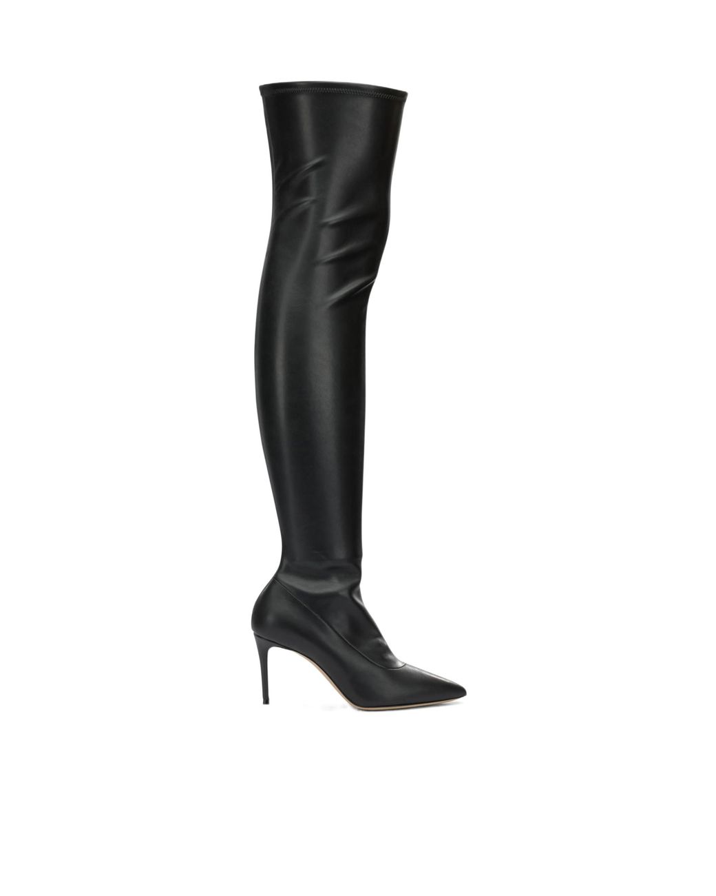 Casadei Black Over-The-Knee Stiletto Boots
