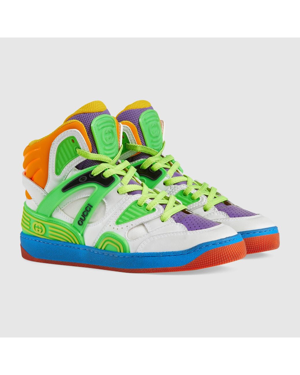 Gucci Green Basket Sport Sneakers