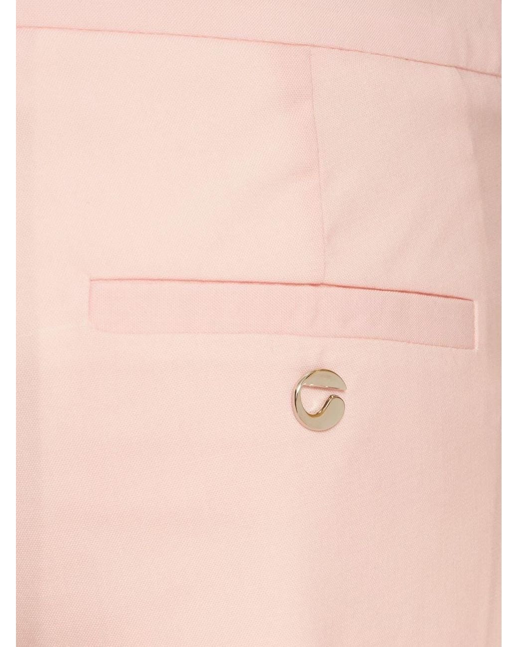 Coperni Pink Low-Rise Relaxed Tailored Trousers