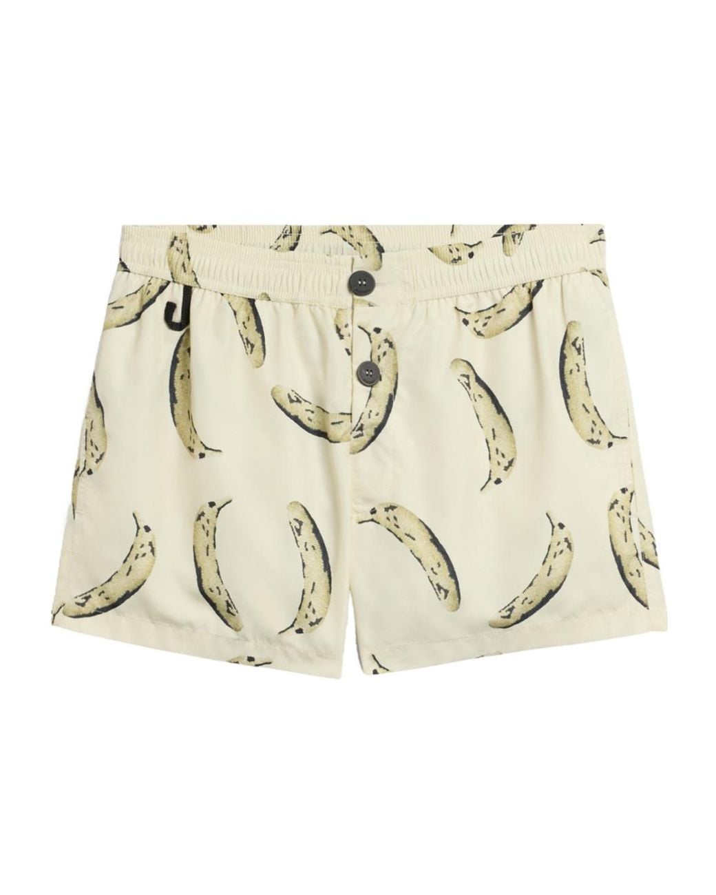 Jacquemus Natural Banana Printed Deck Shorts for men