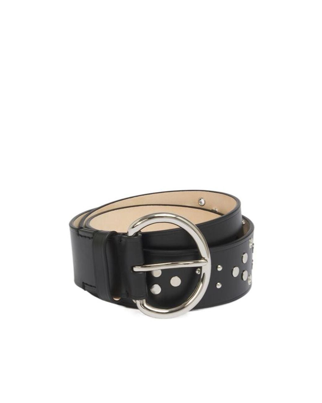 Marni White Studded Leather Belt