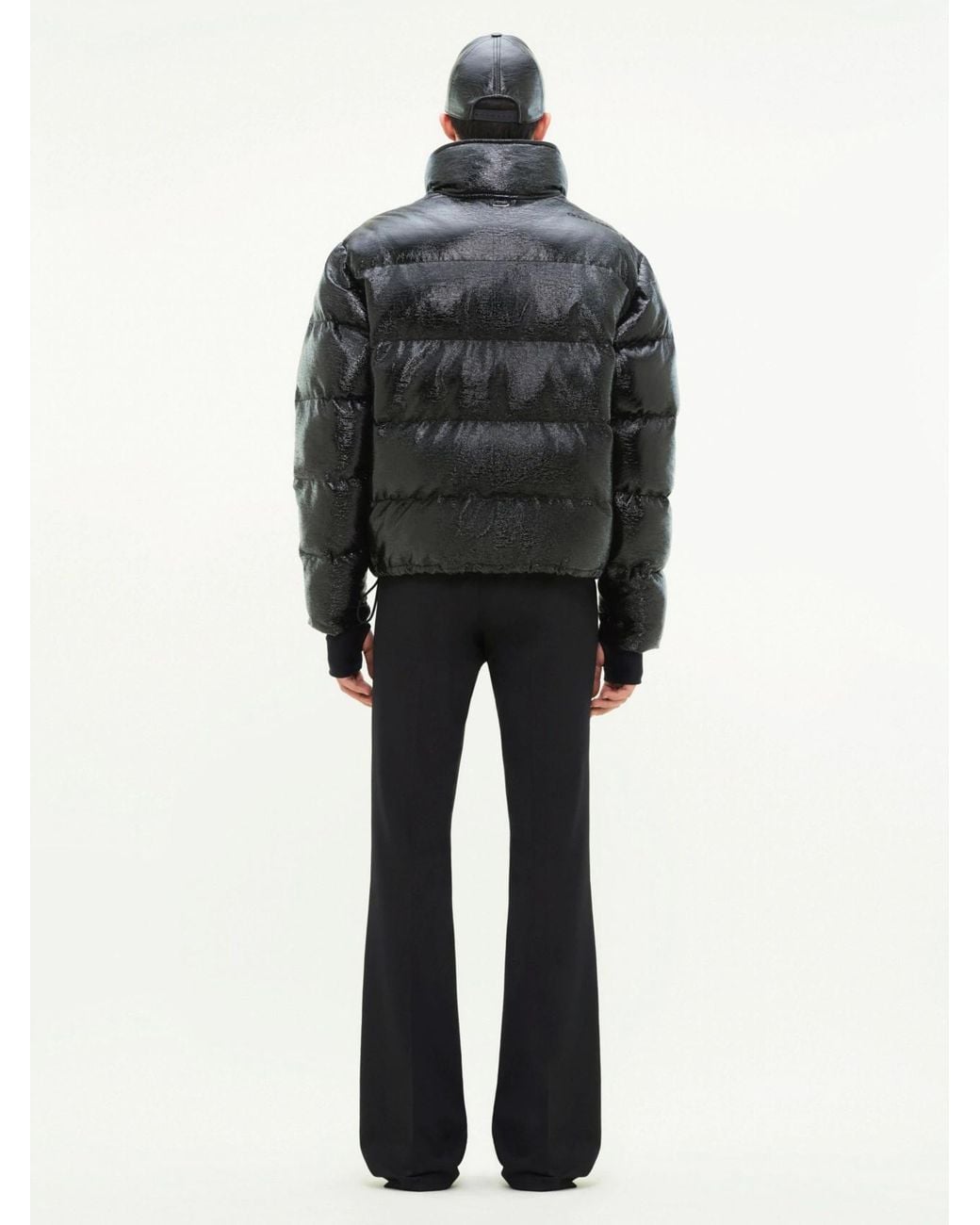 Courreges Black Long-Sleeved Down Jacket for men