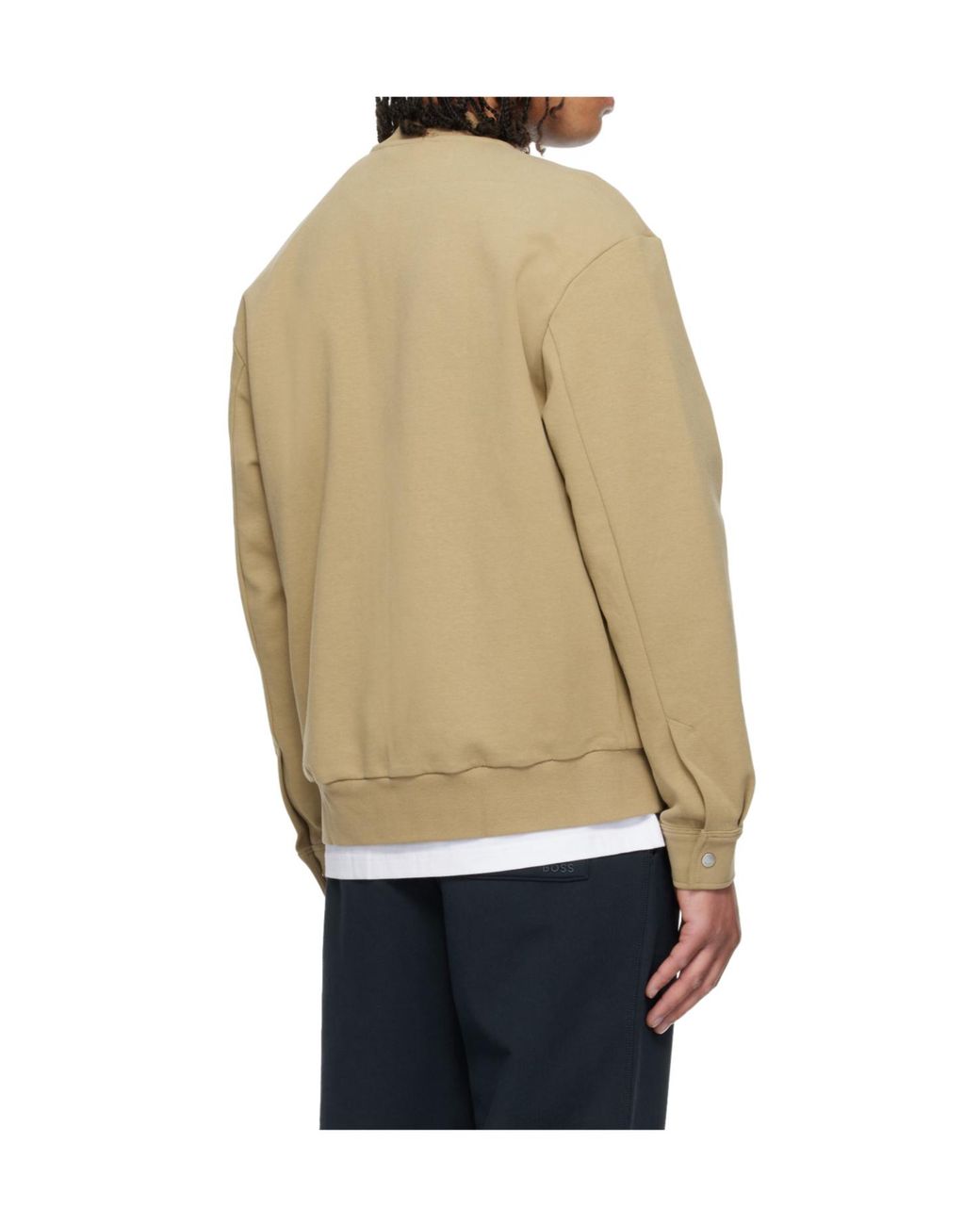 Boss Natural Zippered Pilot Casual Jacket for men
