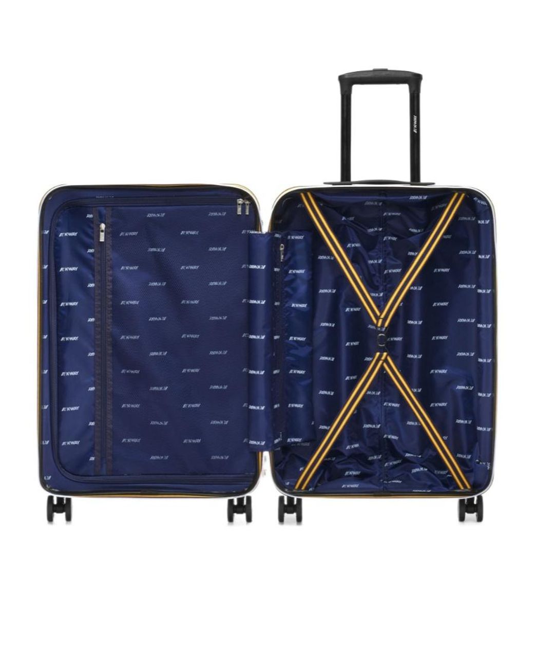 K-Way Black Eudoxieur Medium Trolley Suitcase for men