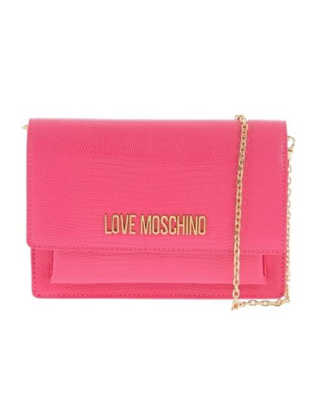 Moschino Pink Rectangular Shoulder Bag