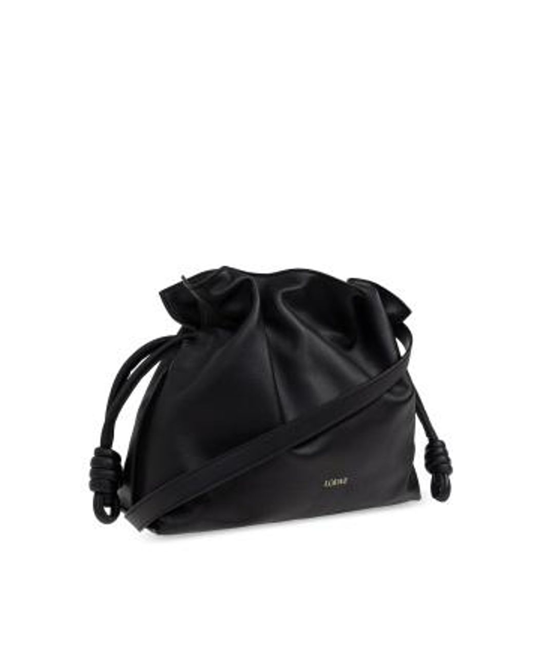 Loewe Black Medium Flamenco Clutch Bag