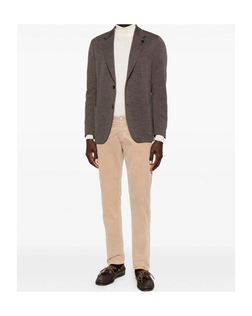 Barba Napoli Natural Barba 5-Pocket Corduroy Jeans for men