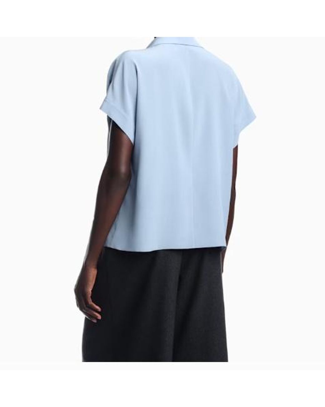 Emporio Armani Blue Short-Sleeved Polo Shirt