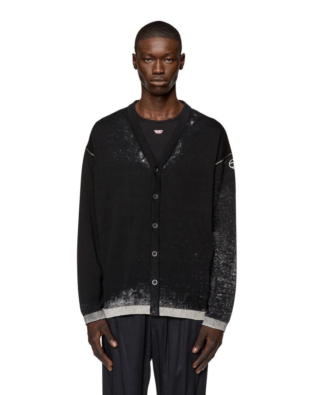 DIESEL Black K-Larence-B Cardigan for men