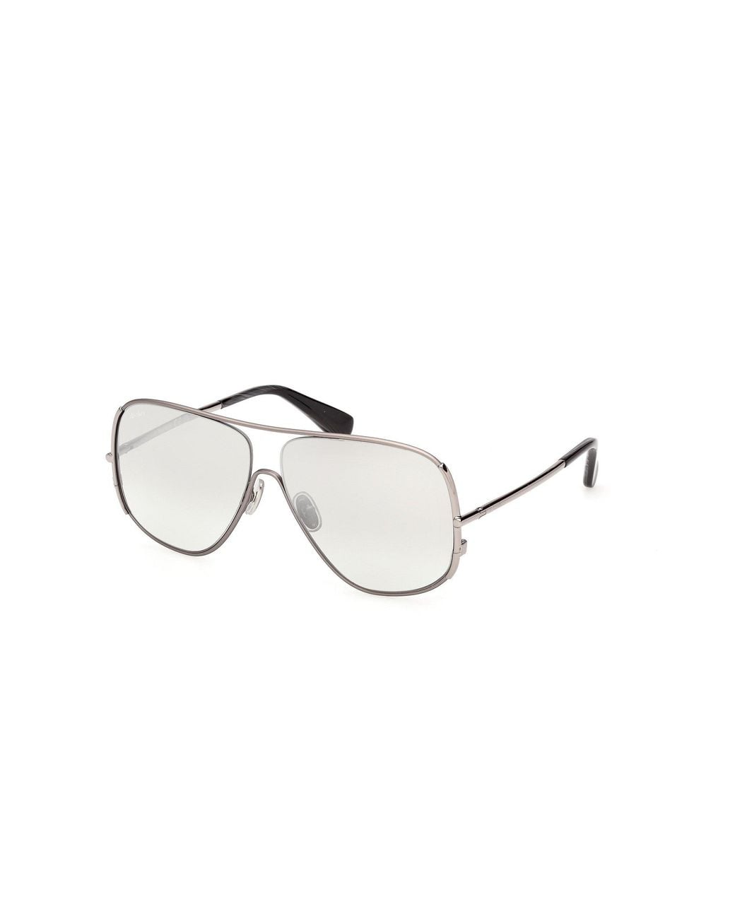 Max Mara White Shield Frame Sunglasses