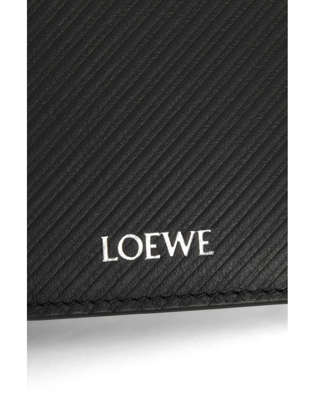 Loewe Black Slim Compact Walllet for men