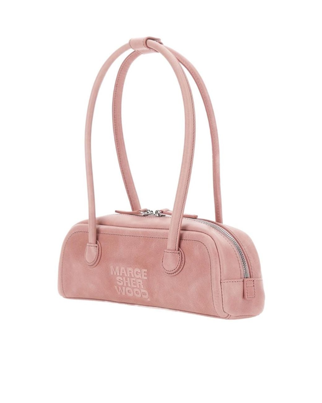 MARGE SHERWOOD Pink Soft Boston Mini Shoulder Bag