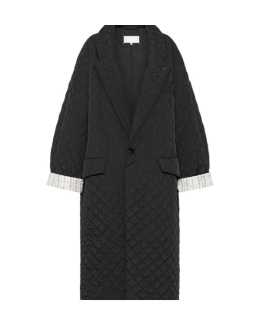 Maison Margiela Black Quilted Coat