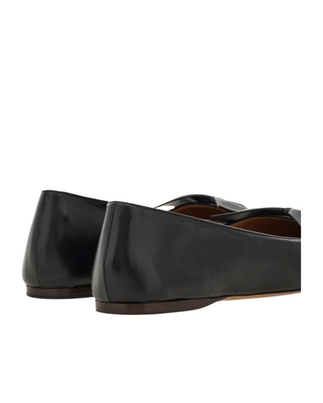 Ferragamo Black Bow Ballet Flat
