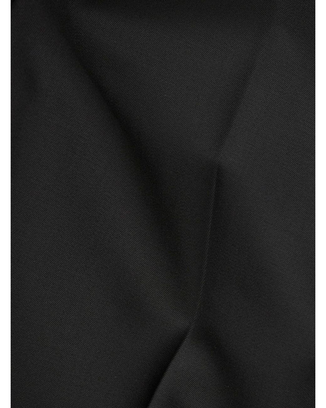 Etro Black Wool And Mohair Slim-Fit Trousers for men