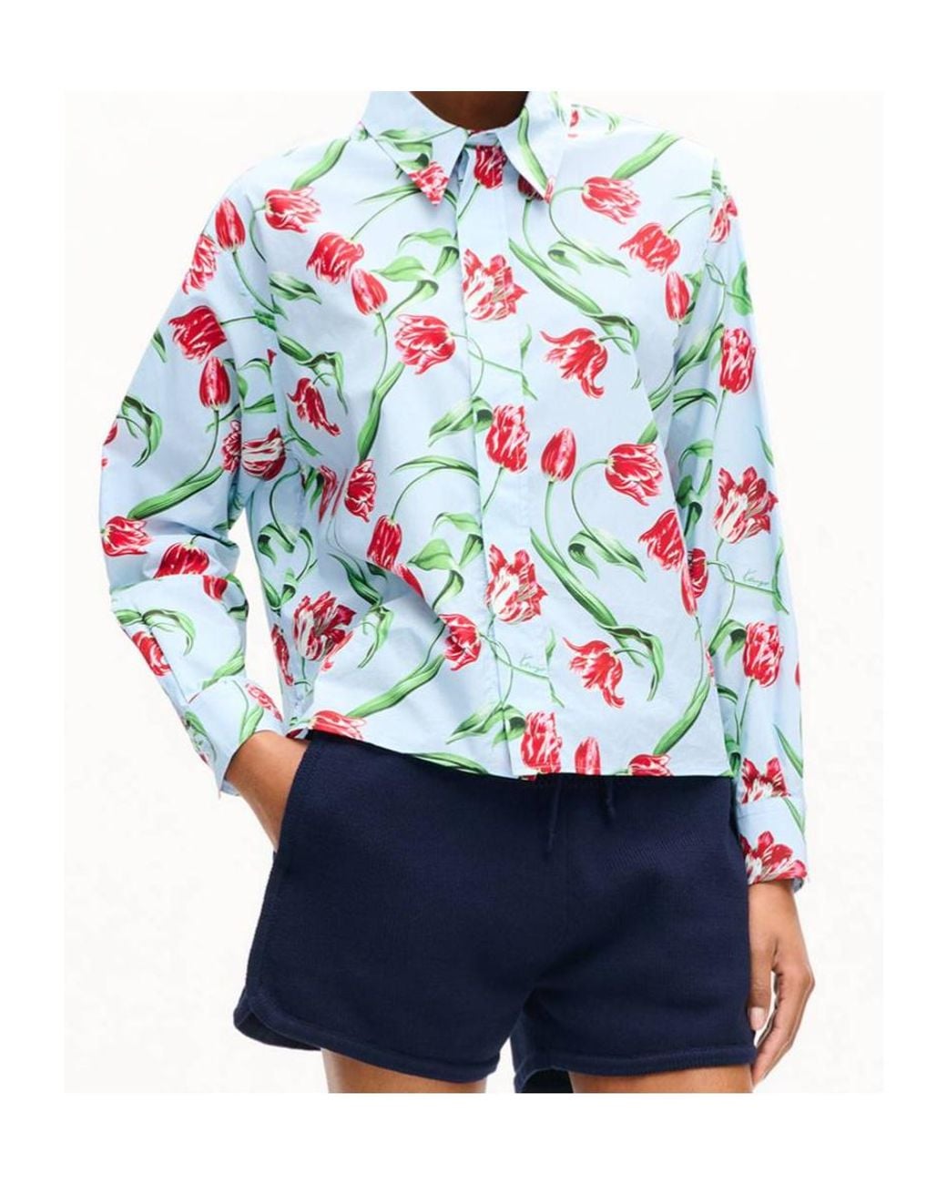 KENZO White Tulip' Shirt