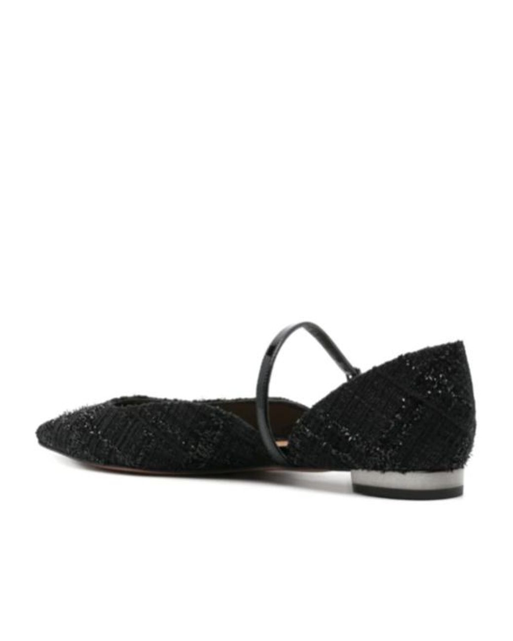 Aquazzura Black Bellezza Boucle Mary Jane Flats