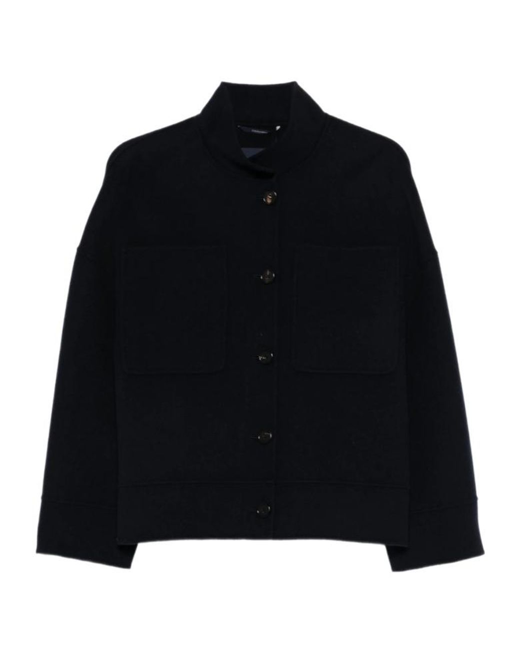 Max Mara Black Pocket Button Jacket