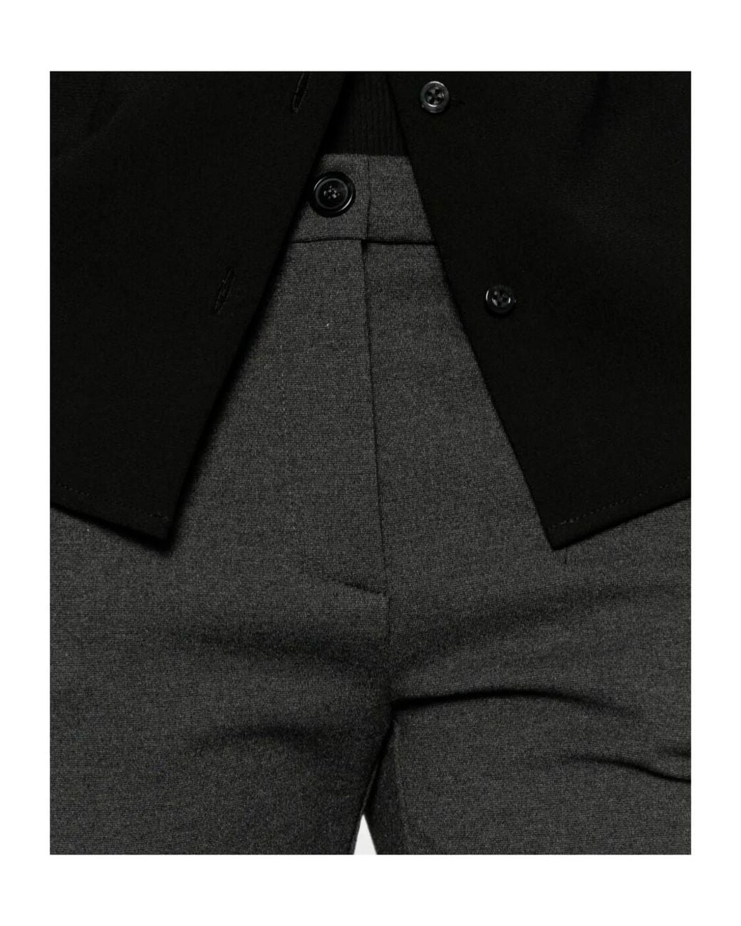 Pinko Gray Straight Leg Pleated Trousers