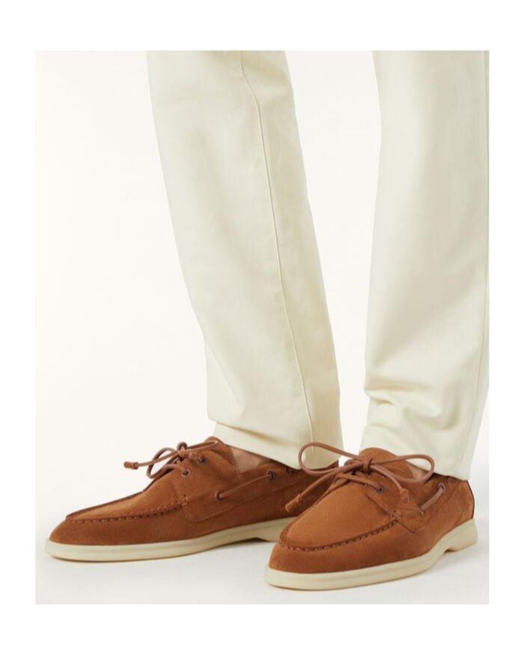 Loro Piana Brown Sea-Sail Walk Loafers for men