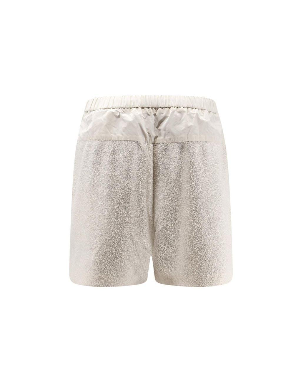 Moncler Gray Boucle Elastic Waist Shorts