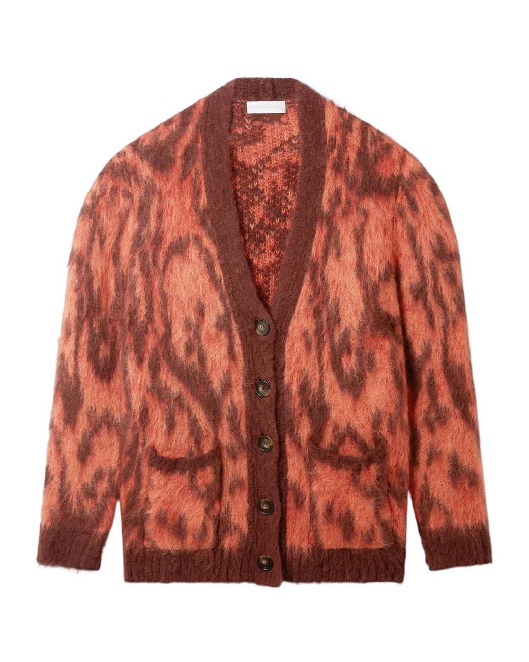 Stella McCartney Orange ステラ マッカートニー クラウド Vネック カーディガン