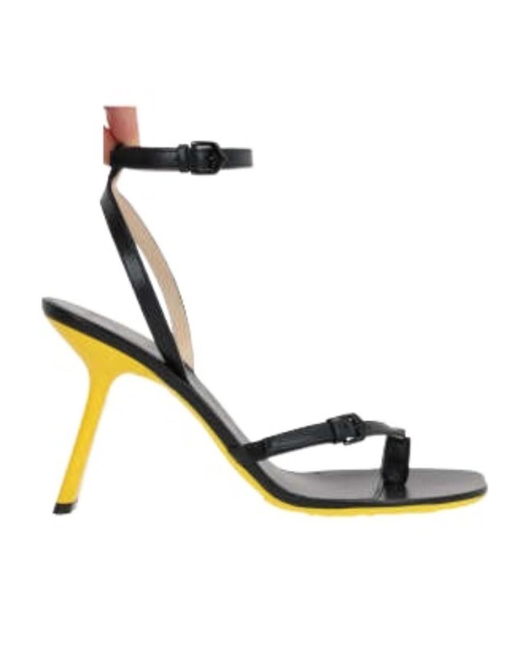 Loewe Metallic Petal Stiletto Ankle Strap Sandals