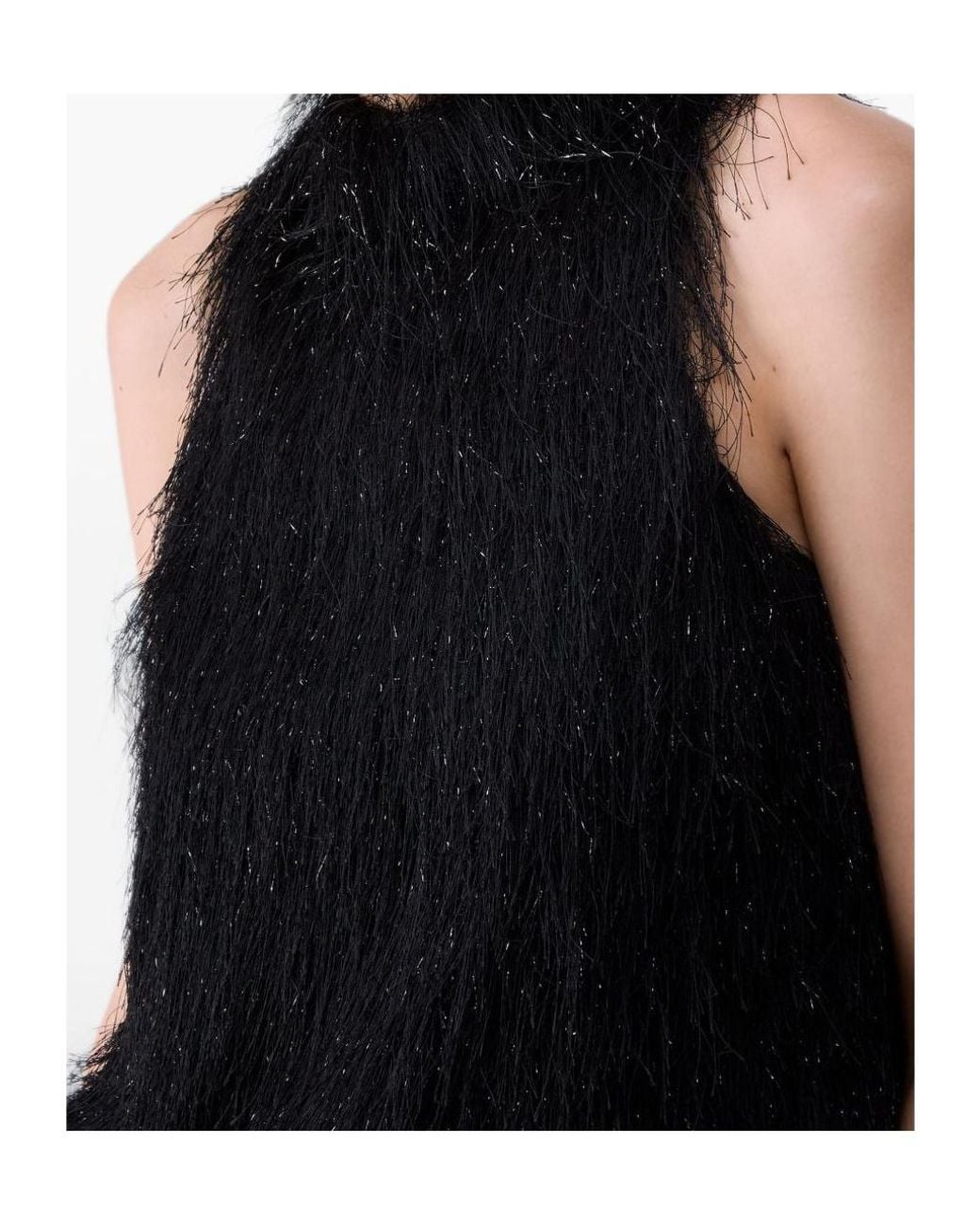 Liu Jo Black Tassel-Decorated Top
