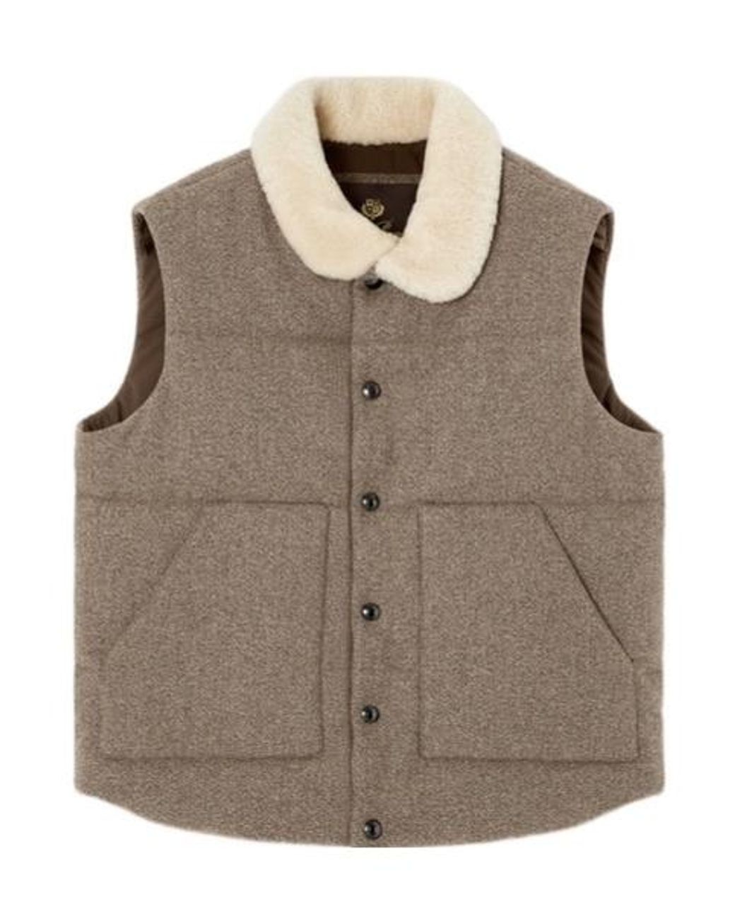 Loro Piana Brown Dug Vest for men