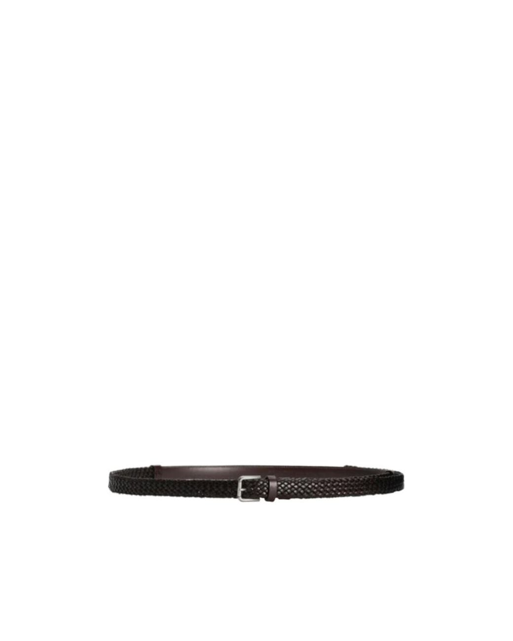 Dolce & Gabbana White Braided Detailed Buckled Belt for men