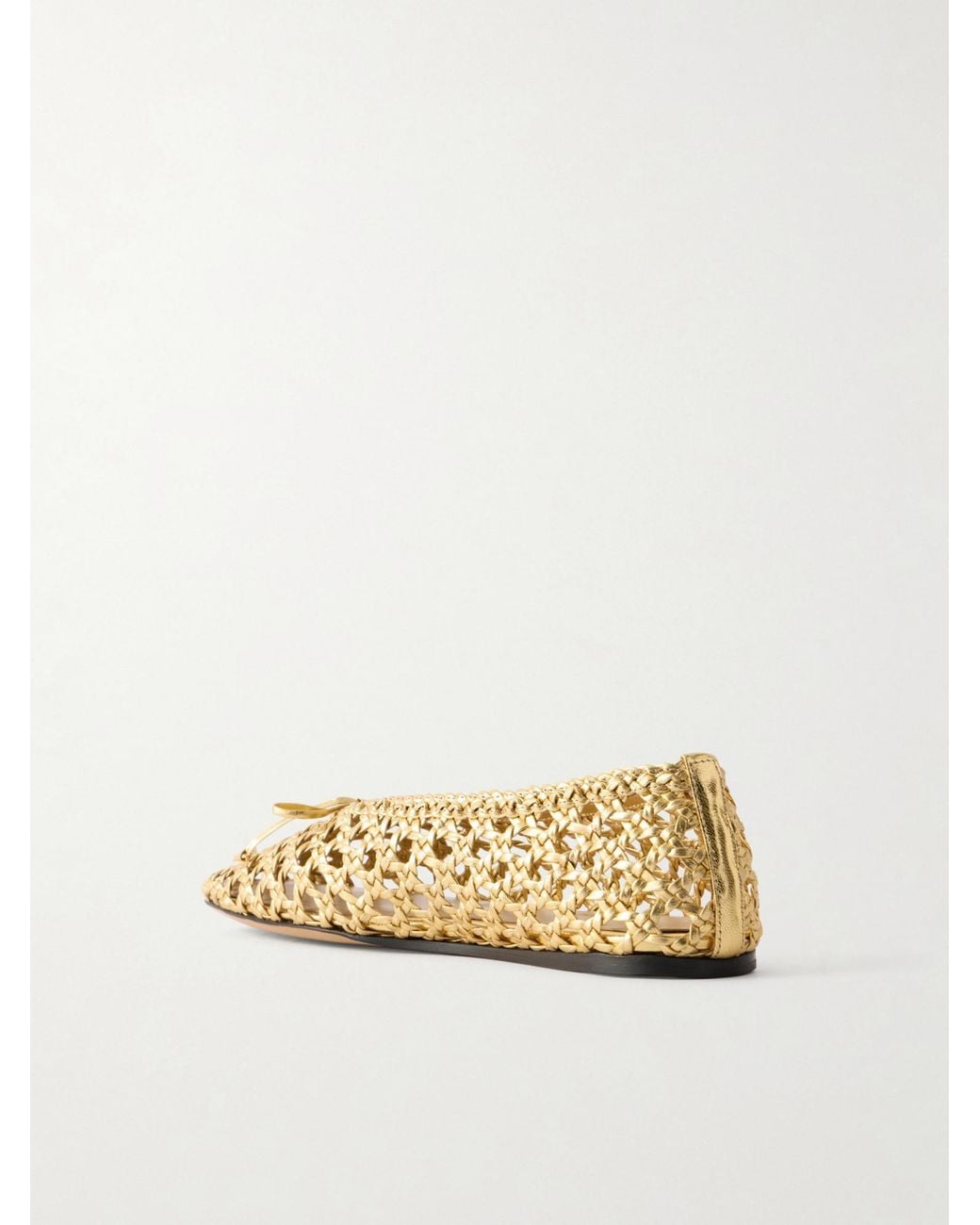 Le Monde Beryl Natural Woven Leather Ballet Flats