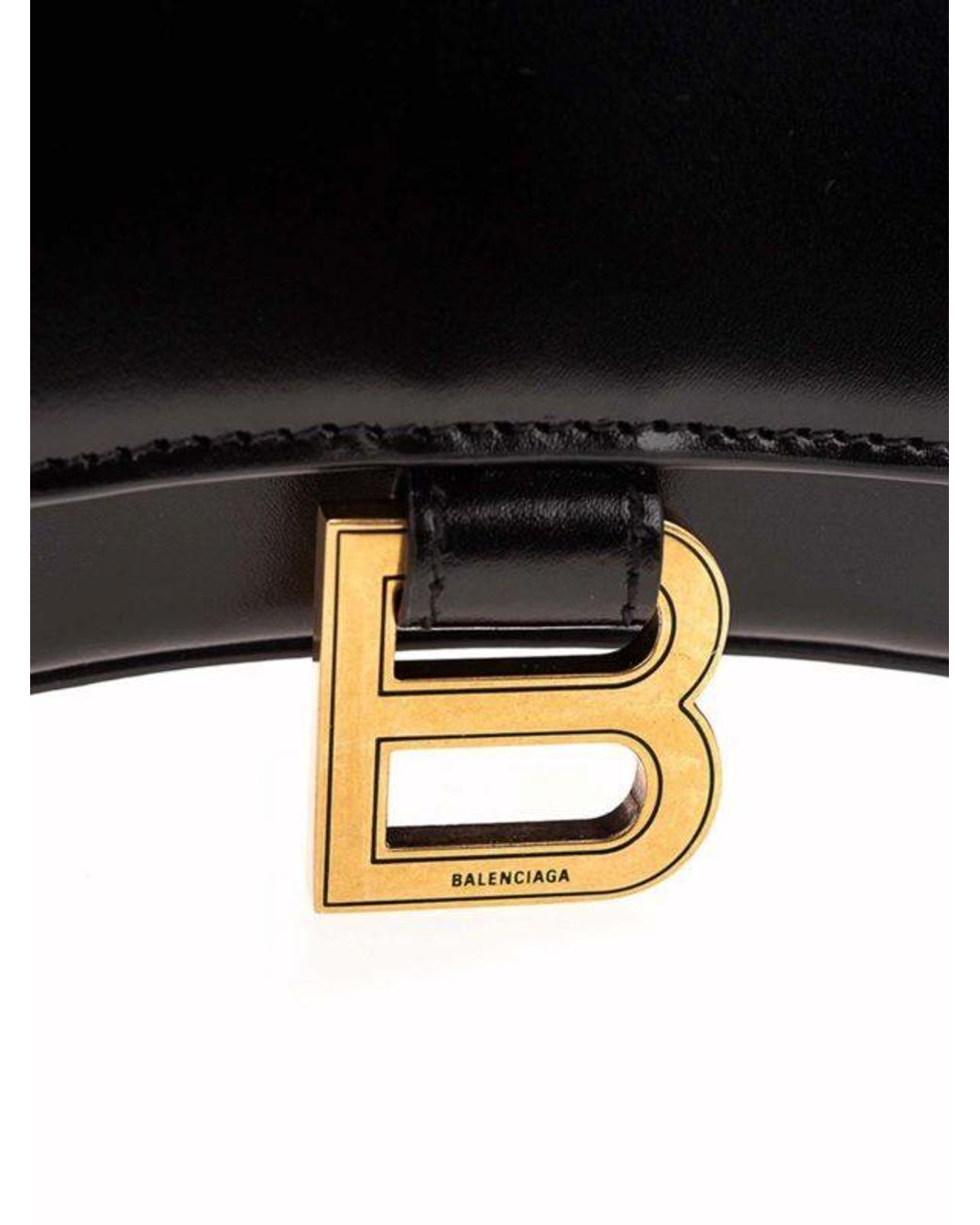 Balenciaga Black Hourglass Mini Chain Wallet