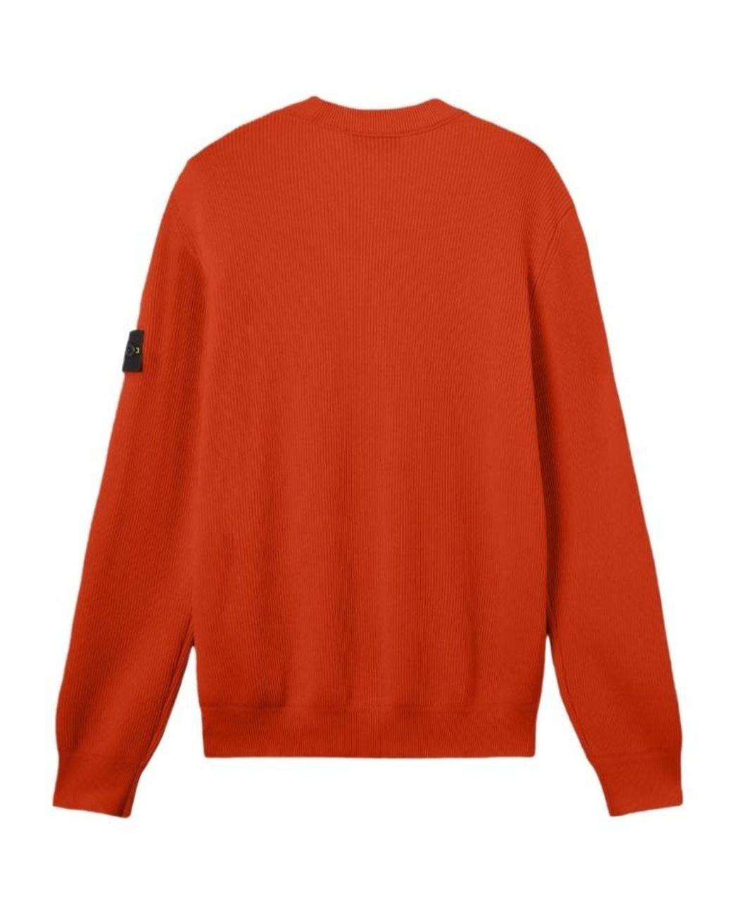 Stone Island Orange Regular-Fit Crewneck Jumper for men