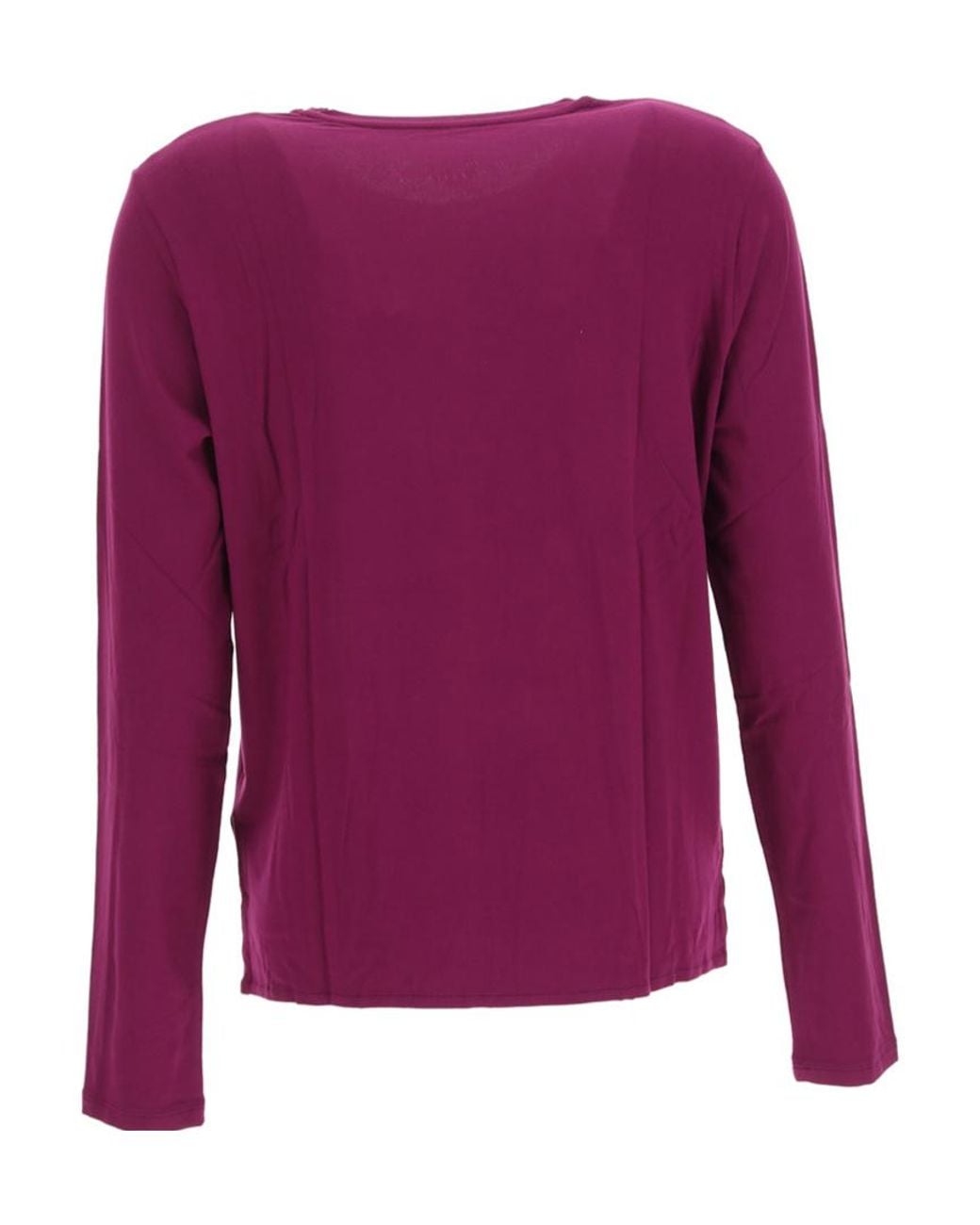 Majestic Filatures Purple Col Rond T-Shirt