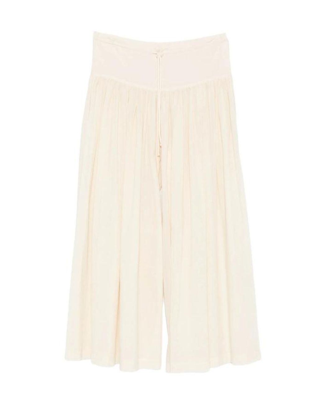 The Row White Berenice Pleated Trousers