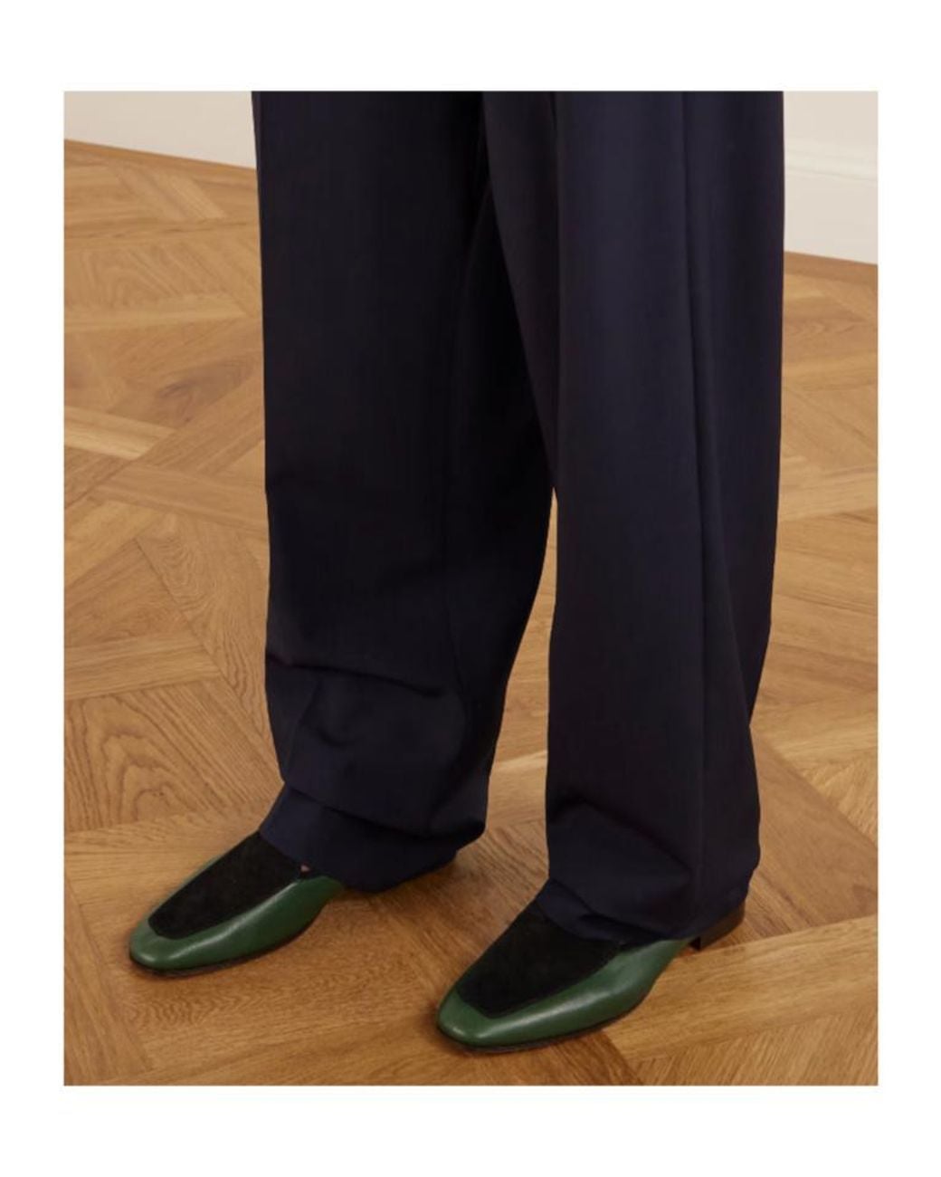 The Row Green Adam Loafers