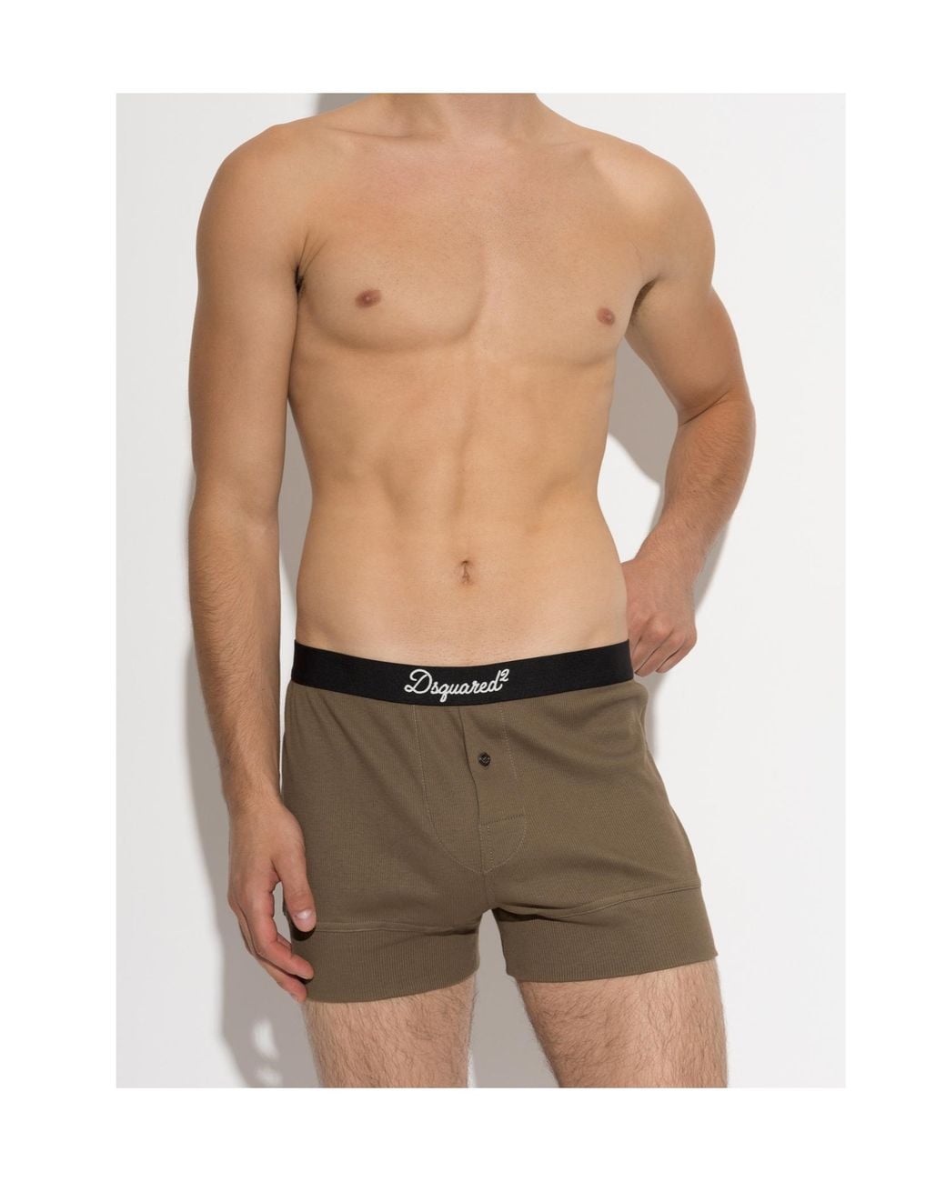 DSquared² Green Logo Underwear for men