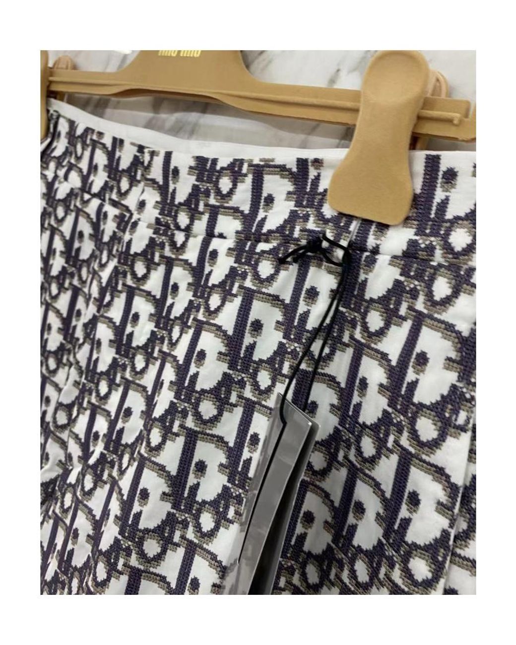 Dior Gray Logo Jacquard Shorts for men