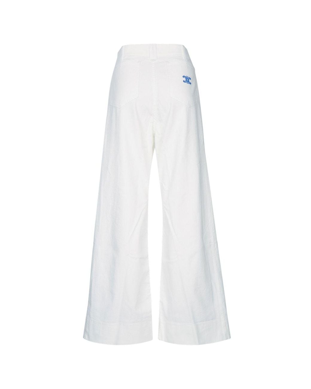 Céline White Flare Jeans 004 for men