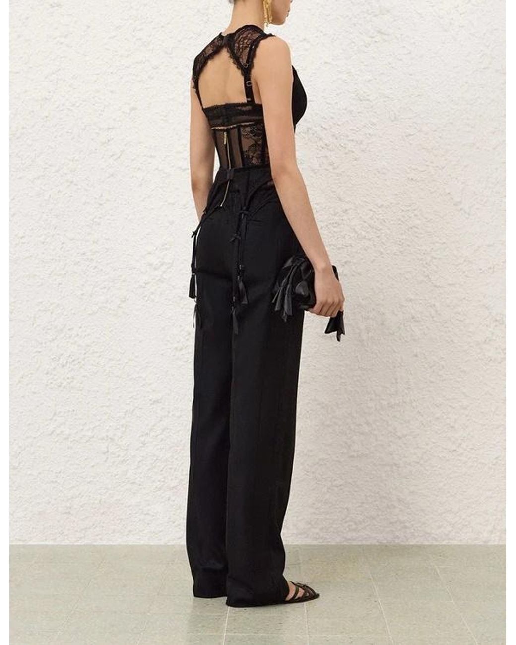 Zimmermann Black Straight-Leg Casual Trousers