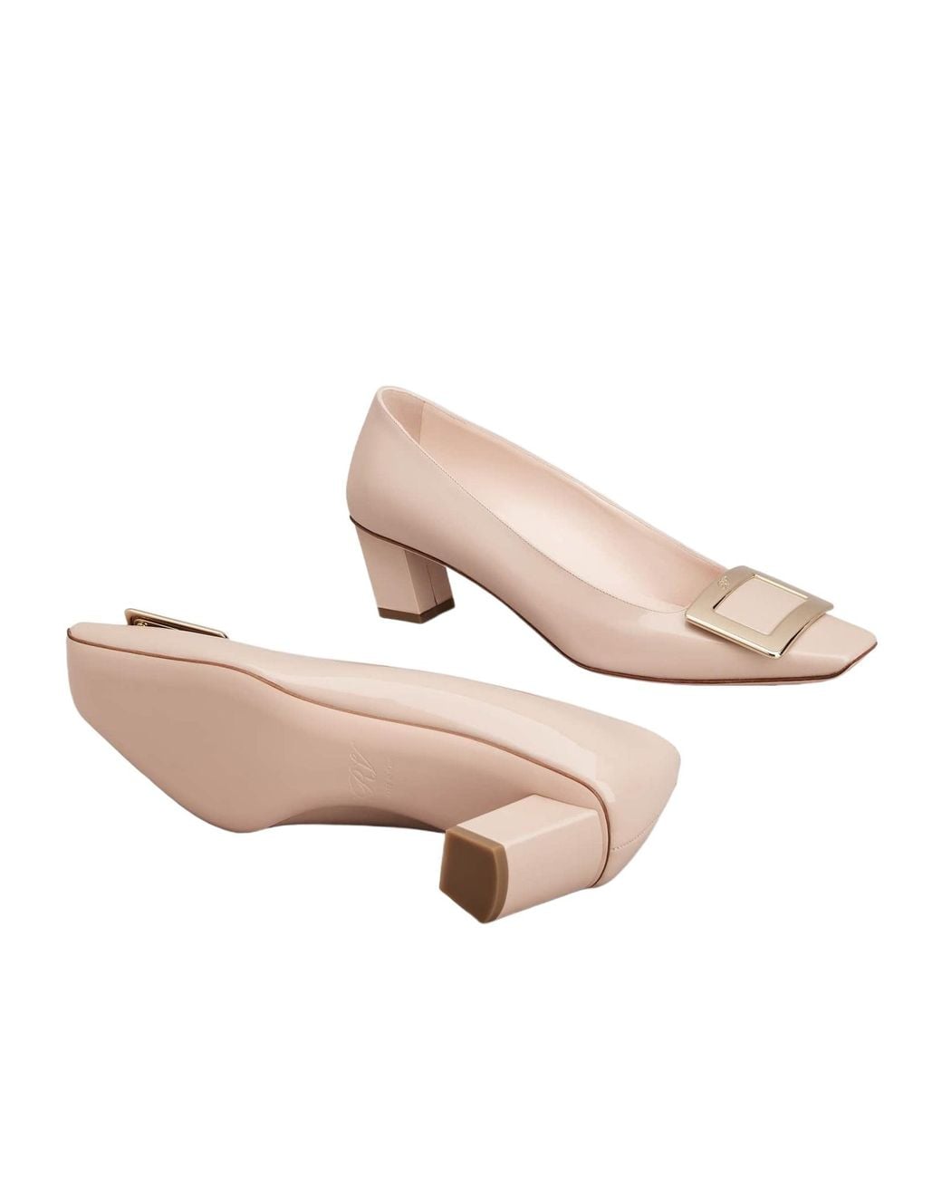 Roger Vivier Pink Belle Vivier Buckle Pumps